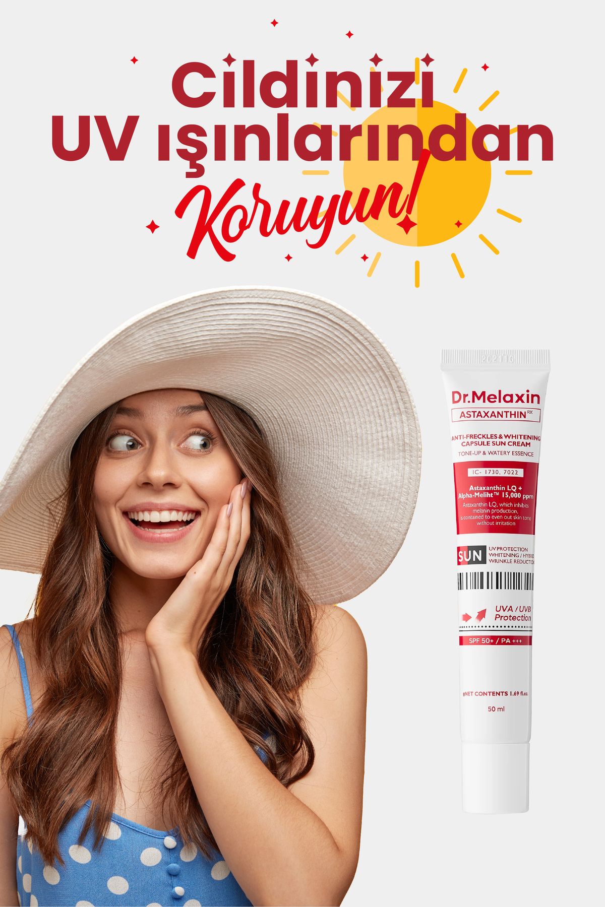 Dr.Melaxin Leke Karşıtı & Aydınlatıcı Güneş Kremi Çil Ve Koyu Leke Karşıtı, Spf50 /pa 50ml - Görsel 2
