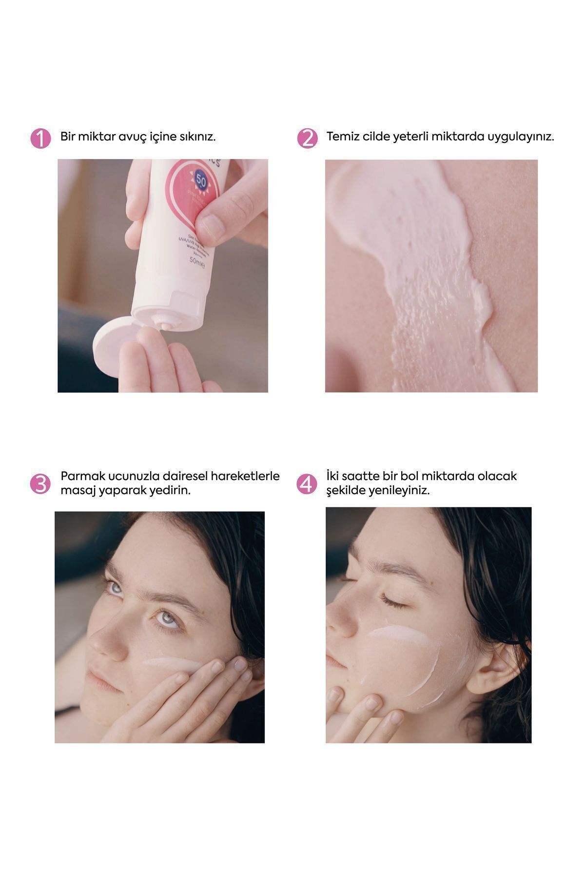 THE FINE ORGANICS Spf 50+ Ton Eşitleyici Yüksek Korumalı Pembe Güneş Kremi, 50ml - Görsel 2