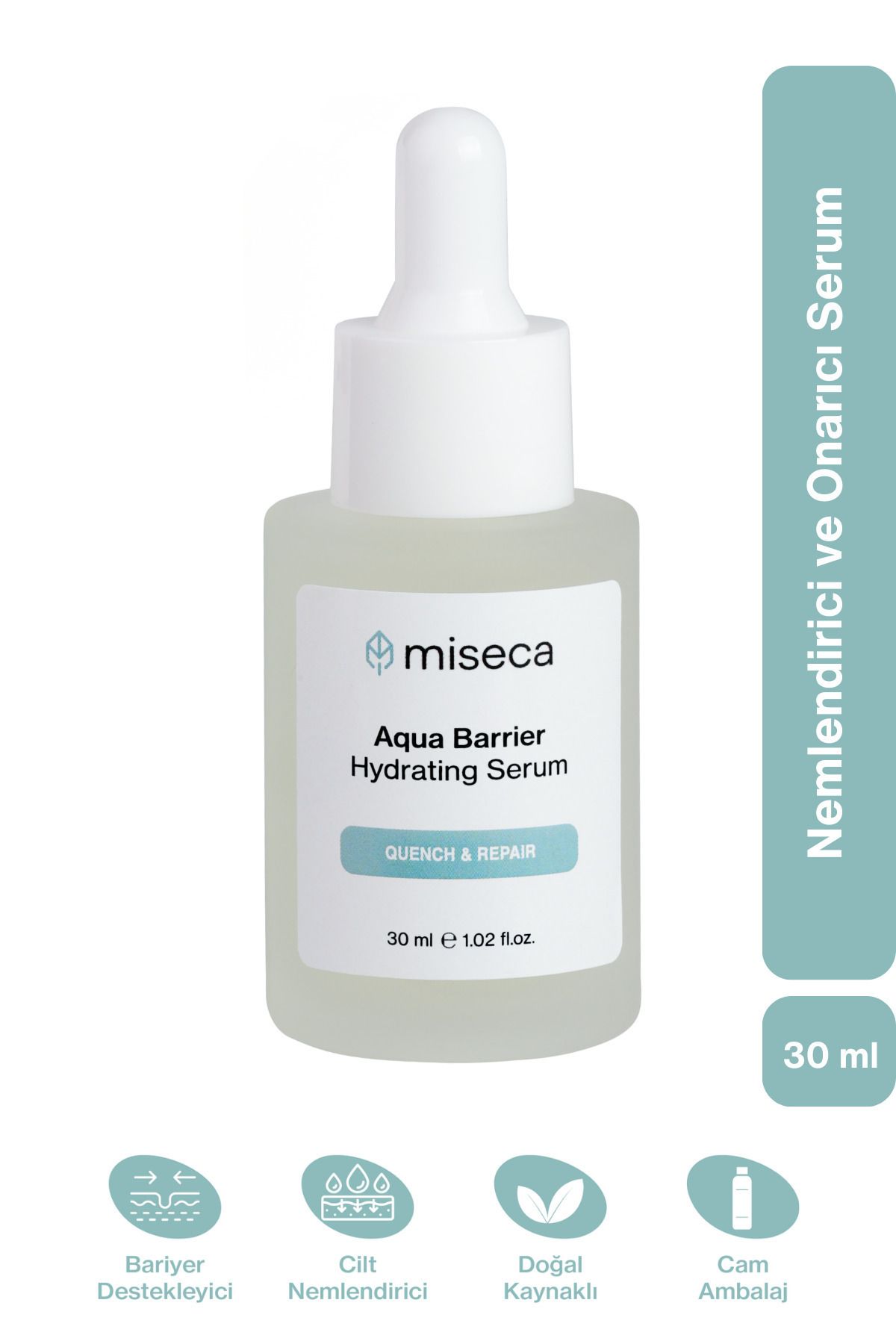 miseca Aqua Barrier Nemlendirici Ve Onarıcı Serum 30 ml | Hyaluronic Acid Panthenol