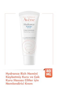 Avene Hydrance Rich Nemini Kaybetmiş Kuru ve Çok Kuru Hassas Ciltler için Nemlendirici Krem 40 ml