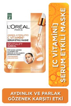 L'Oreal Paris Revitalift Clinical Anında Aydınlatıcı C Vitamini Serum Etkili Maske
