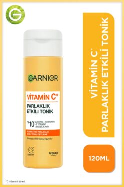 Garnier Vitamin C Parlaklık Etkili Canlandırıcı Tonik Gliserin, Niasinamid, Salisilik Asit 120 ML