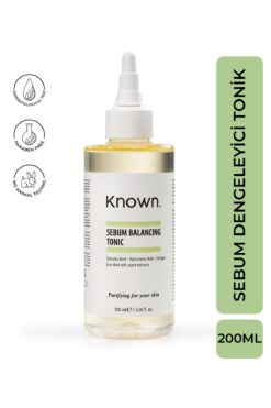 KNOWN. Salisilik Asit Içeren Sebum Dengeleyici Tonik - 200 ml