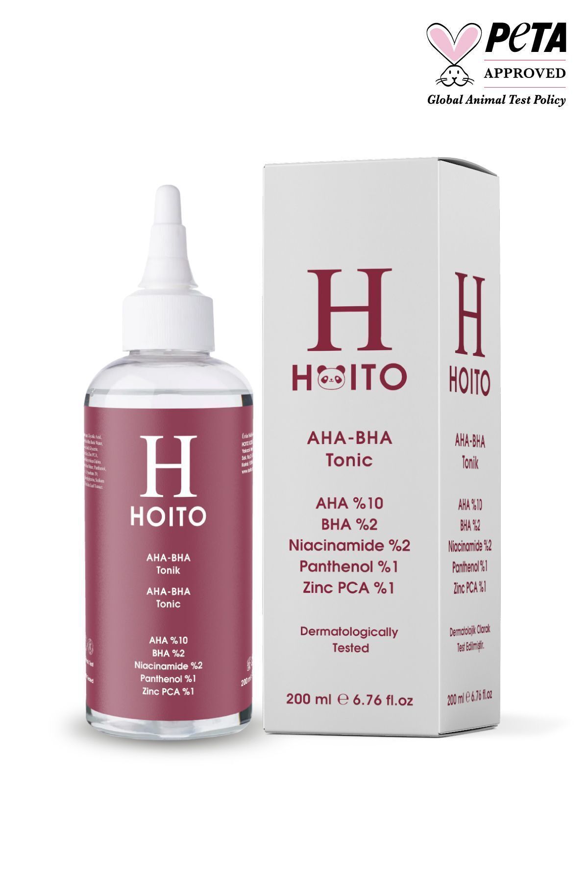 Hoito Aha Bha Tonik 200ml - Akne Karşıtı Leke Karşıtı Gözenek Sıkılaştırıcı Tonik