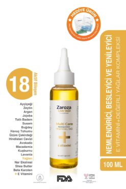 ZAROZA Can Yağı - Yüz, Saç, Vücut -nemlendirici Besleyici Onarıcı - Saç Dökülme Karşıtı Bakım Yağı