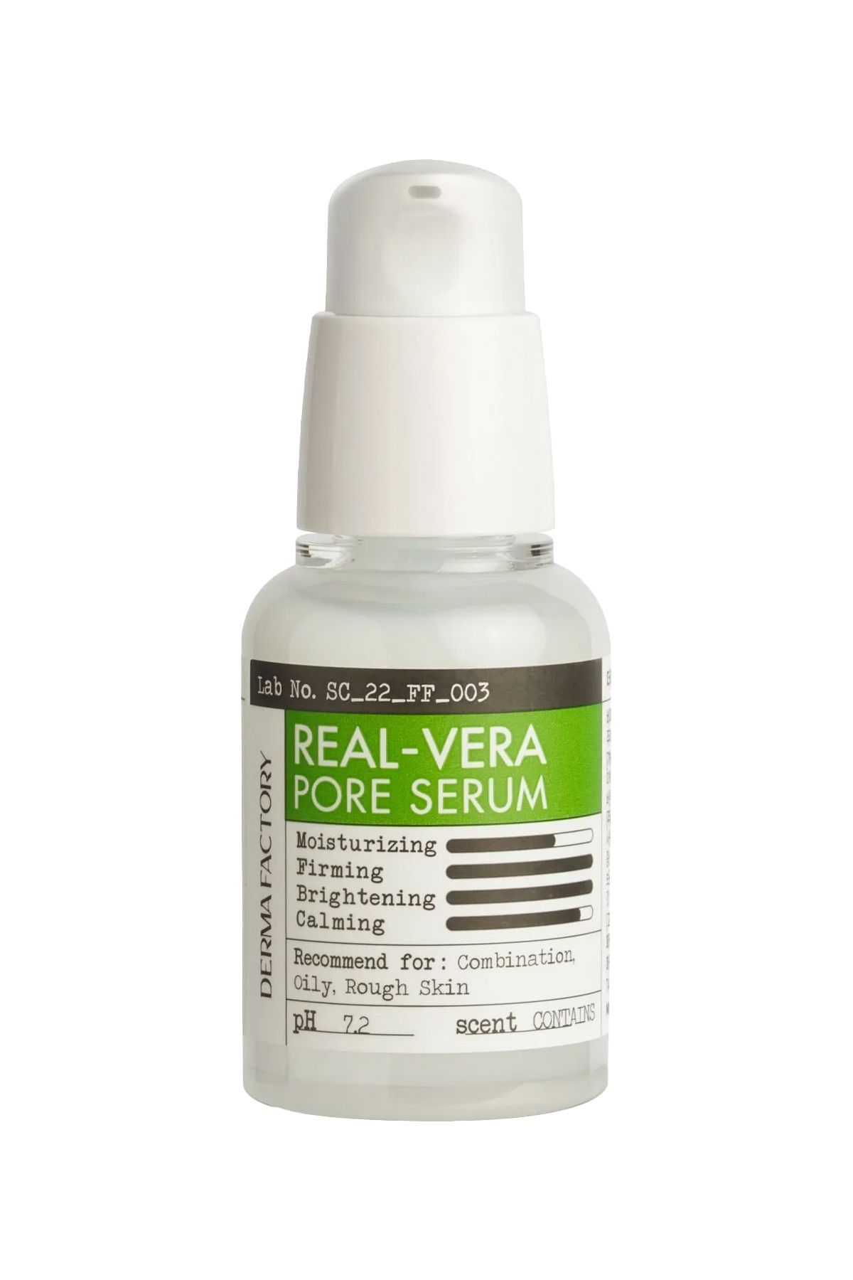 DERMA FACTORY Gözenekli Cilter Için Bakım Serumu Real Vera Pore Serum 30ml