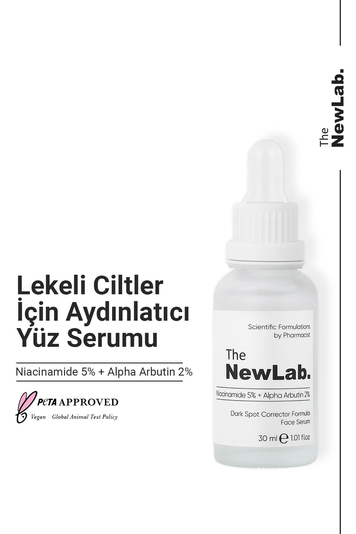 The NewLab Leke Karşıtı Arbutin Cilt Bakım Serumu 30ml ( Niacinamde %5 Alpha Arbutin %2)