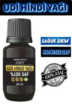 Herşeyi Kolay Udi Hindi Yağı 20ml Saf Katkısız Udi Hindi Yağı Kust-u Hindi Yağı Soğık Sıkım Udi Hindi Yağı