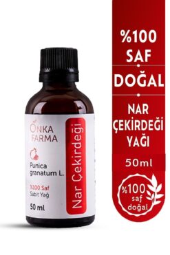 OnkaFarma Onka Farma Nar Çekirdeği Yağı - %100 Saf Nar Çekirdeği Yağı - Soğuk Sıkım - 50 ml