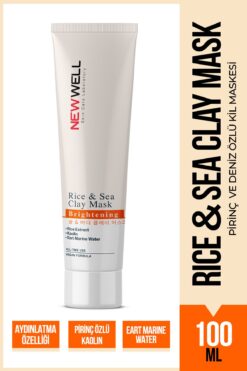 New Well Rice & Sea Clay Mask Pirinç ve Deniz Özlü Kil Maskesi 100 ML