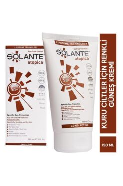 Solante Atopica Spf 50 150 ML Renkli Güneş Kremi - Diş Beyazlatıcı Köpük Hediye