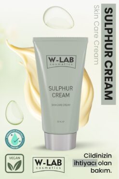 W-Lab Kozmetik Kükürt Kremi 50 ml - Sivilce Akne  ve Siyah Nokta Önleyici