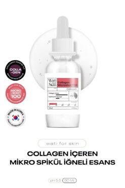 wati for skin Kolajen İçeren Mikro Spikül İğneli Esans Wati For Skin Collagen Microshot 100