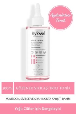 Hylovel Yağlı Ciltler Için Salisilik Asit Içerikli , Siyah Nokta Ve Komedon Karşıtı Tonik
