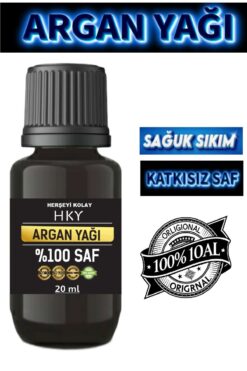 Herşeyi Kolay Argan Yağı 20ml Saf Katkısız Argan Yağı Soğuk Sıkım Pres Argan Yağı