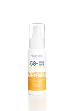 Verda Riche Yüksek Korumalı SPF 50+ Ton Eşitleyici, Siyah Nokta ve Leke Karşıtı Yüz Güneş Kremi 50ml
