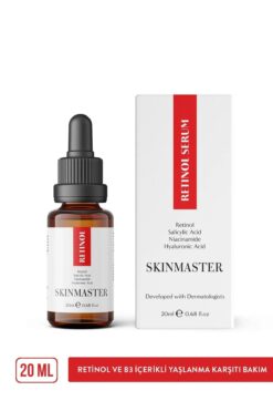SkinMaster Retinol Ve B3 Içerikli Yaşlanma Karşıtı Bakım Serumu 20 Ml (retinol, Bha, Niasinamid, Ha)