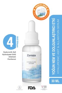 ZAROZA Yoğun Nemlendirici Serum (HYALURONİC SERUM & ALLANTOİN) - Hydra Cure Serum - 30 ml