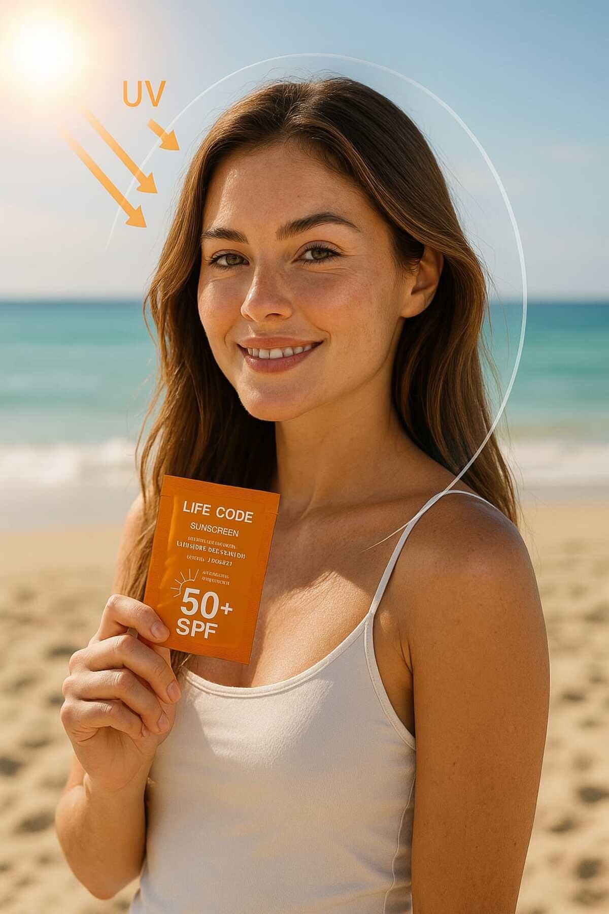 LİFE CODE Life Code Güneş Kremi Hibrit Filtre Tek Kullanımlık 50 SPF - Görsel 2