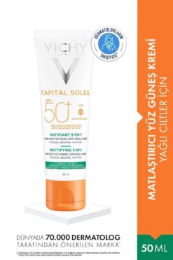 Vichy Capital Soleil Spf 50 Matlaştırıcı Yüz Güneş Kremi 50 ml