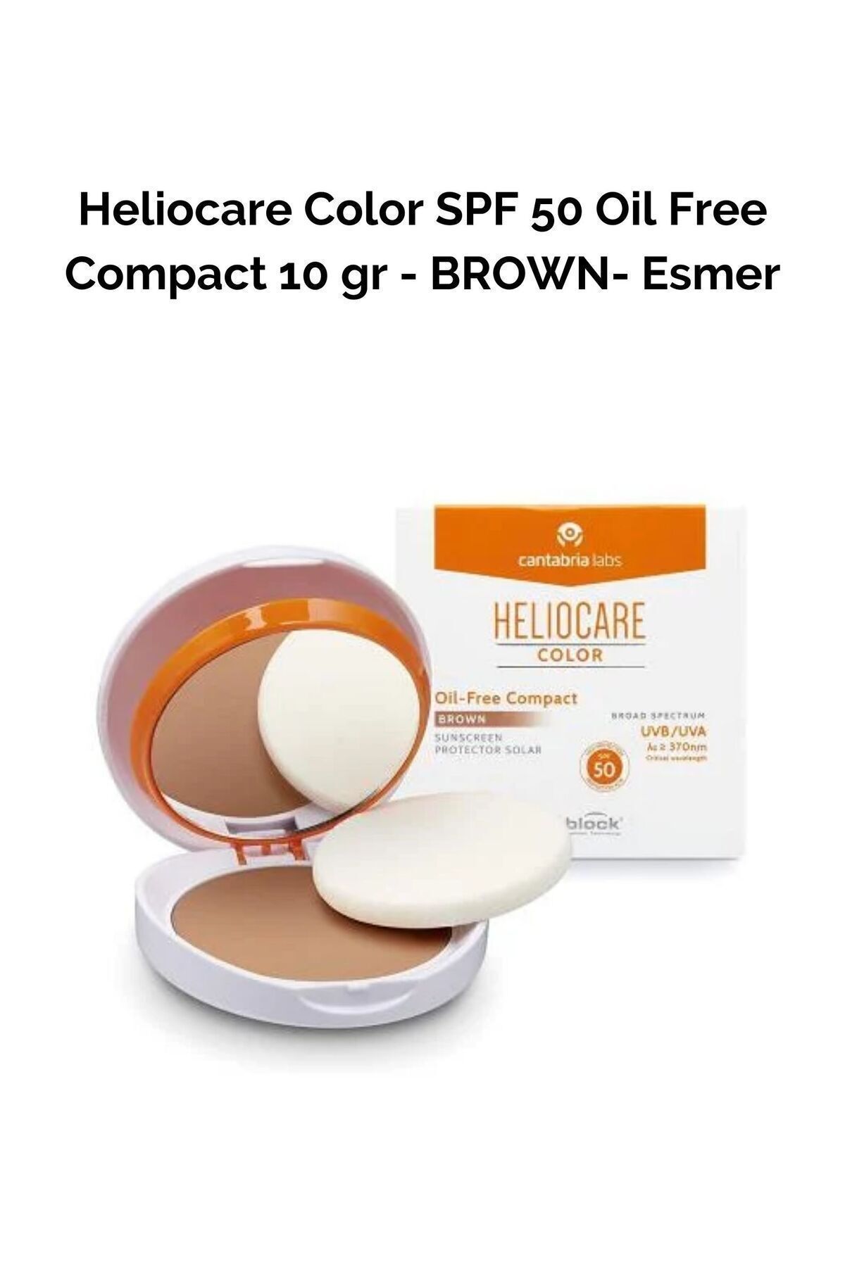 Heliocare Color Spf 50 Oil Free Compact Yağsız Güneş Koruyucu Brown 10 gr 8470002029224