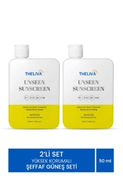 The Liva Aydınlatıcı Nemlendirici Şeffaf Makyaj Altı baz Tüm Ciltler Için Vücut Yüz Güneş Kremi Spf 50 2 adet