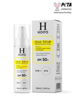 Hoito Hızlı Emilen Yapışkanlık Hissi Bırakmayan Güneş Koruyucu SPF50+/PA++++50ml-One Stop Sun Screen Cream