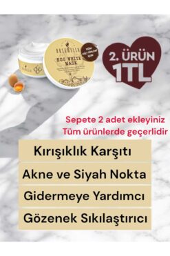 ROXEWELLA Yumurta Akı Maskesi - Akne-siyah Nokta-leke Ve Gözenek Giderici Temizleyici Maske 100ml