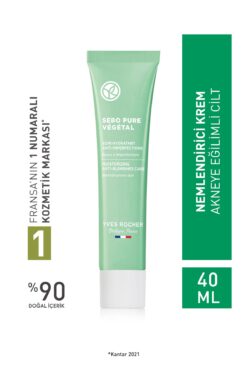 Yves Rocher Akne Eğilimli Cilt, Çinko&Salisilik Asit, Jel Krem-Sebo Pure Vegetal Bitkisel Arındırıcı Bakım-40ml