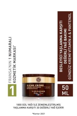 Yves Rocher Gündüz Kremi - Besleyici Yaşlanma Karşıtı Değerli Yağ Bakımı / Riche Crème-26273