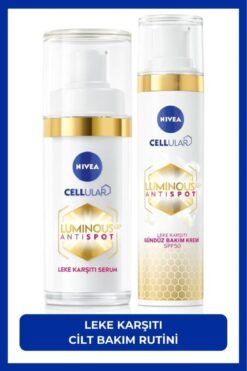 NIVEA Luminous630 Leke Karşıtı Gündüz Yüz Kremi 40ml Ve Aydınlatıcı Cilt Bakım Serumu 30ml,hyaluroni