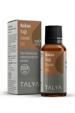 Talya Kakao Yağı, Soğuk Sıkım, %100 Saf Ve Doğal, Doğal Bronzluk, 20 ml