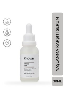 KNOWN. Yaşlanma Karşıtı Serum 30 ml (BİYOTEKNOLOJİK AKTİF-PROVİTAMİN B5-HYALURONİK ASİT)