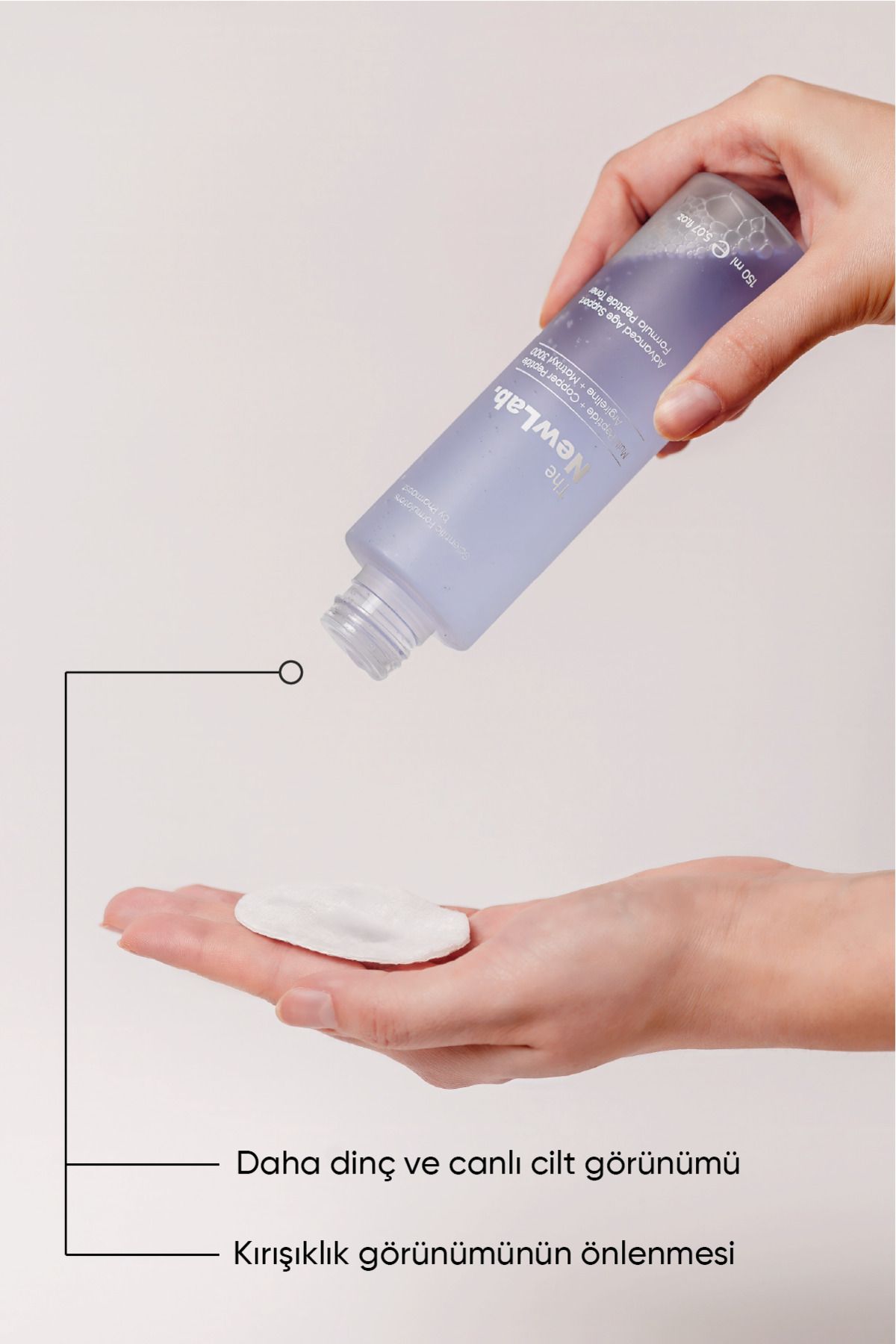 The NewLab Yaşlanma Karşıtı Peptit Toner 150 ml (MULTİPEPTİDE, COPPERPEPTİDE, ARGİRELİNE, MATRİXYL 3000) - Görsel 2