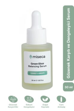 miseca Green Elixir Gözenek Karşıtı Ve Dengeleyici Serum 30 ml | Niacinamide Yeşil Çay