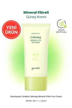 Goodal Heartleaf Mineral Filter Sun Cream - Houttuynia Cordata Özlü Mineral Filtreli Güneş Kremi
