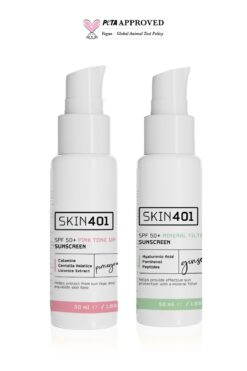 Skin401 Renk Eşitleyici ve Mineral Filtreli Güneş Kremi Seti