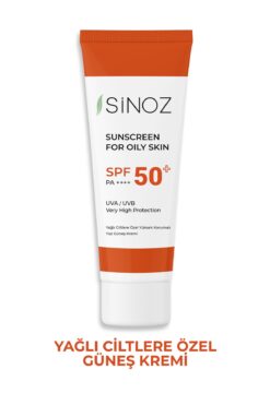 SİNOZ Spf 50 Sebum Dengeleyici Aydınlatıcı Yüksek Koruma Yüz Güneş Kremi 50 ml Karma Yağlı Ciltler Için