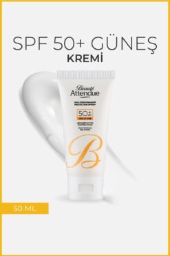 BEAUTE ATTENDUE Yüksek Koruma Performanslı Spf 50 Yüz Güneş Kremi