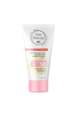 Bee Beauty Güneşten Koruyucu ve Ton Eşitleyici Pembe Yüz Kremi 50SPF 50 ml aydınlatıcı