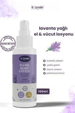 Dr. Lavender Lavanta Yağlı El & Vücut Losyonu Kızarıklık, Kaşıntı, Çatlak Önleyici Ve Yatıştırıcı Krem 100 ml