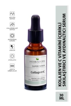 Herbaderm Sıkılaştırıcı Aydınlatıcı Kolajen C Marine Süper Serum (COLLAGEN %3 3-O-ETİL ASKORBİK ASİT % 0,5)