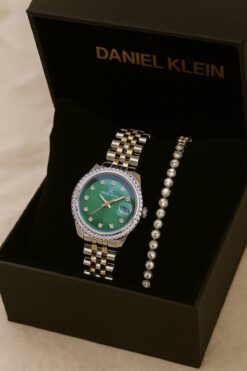 Daniel Klein Kadın Saat – Orijinal – Sarı Gümüş – Su Geçirmez – Garantili – Bileklikli – Hediye