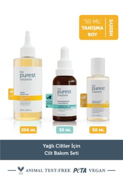 The Purest Solutions Yağlı Ciltler İçin Cilt Bakım Seti