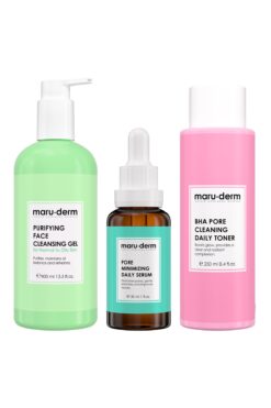 Maru.Derm Maruderm 3'lü Cilt Bakım Seti - Gözenek Sıkılaştırıcı Jel, Tonik, Serum (400 Ml, 250 Ml, 30 Ml)
