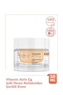 Avene Vitamin Activ Cg Cg Vitamini ve Niasinamid İçerikli Işıltı veren Antioksidan içerikli Krem 50 ml