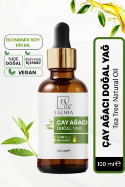 ESENIA Çay Ağacı Yağı %100 Saf ve Doğal Bitkisel Uçucu Yağ Tea Tree Essential Oil 100ML