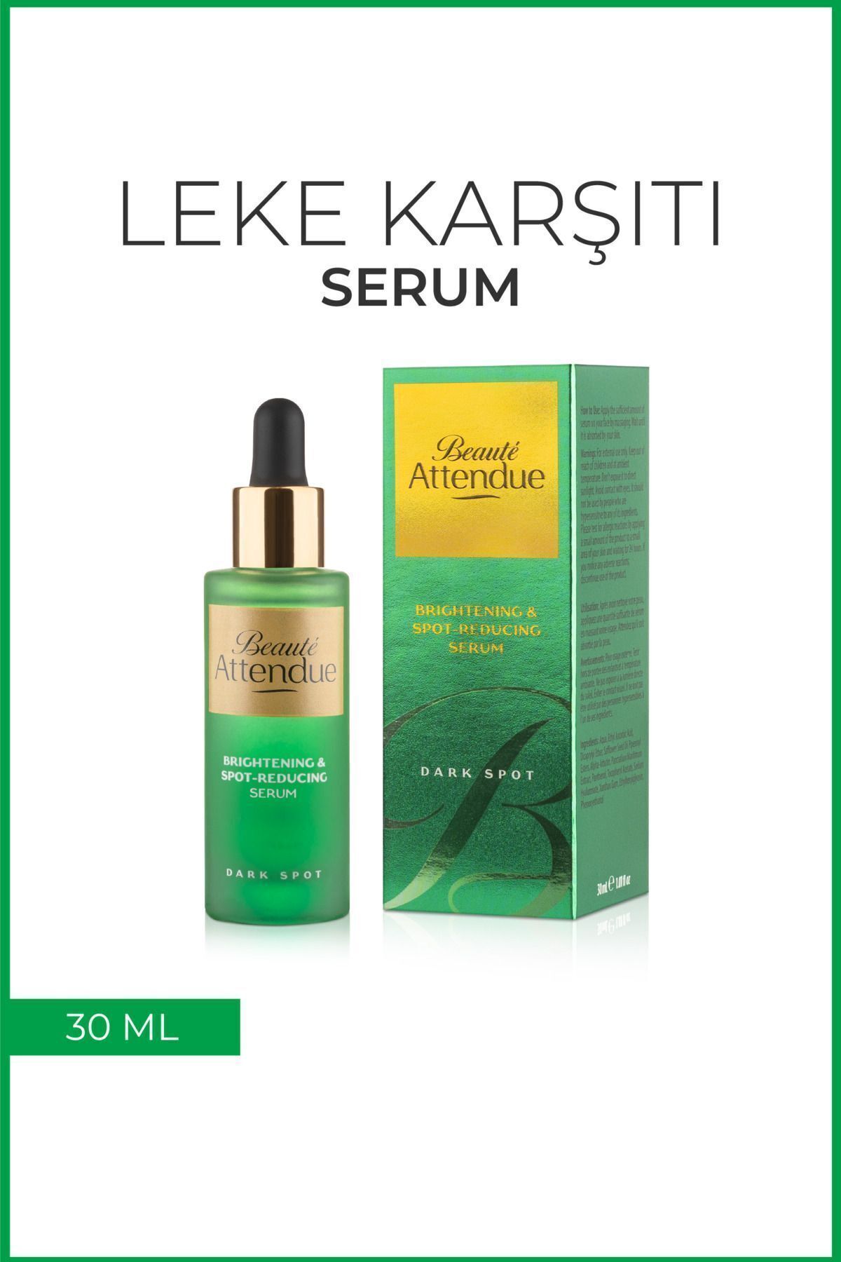 BEAUTE ATTENDUE Leke Karşıtı, Aydınlatıcı, Arbutin Ve C Vitaminli Cilt Bakım Serumu - Görsel 2