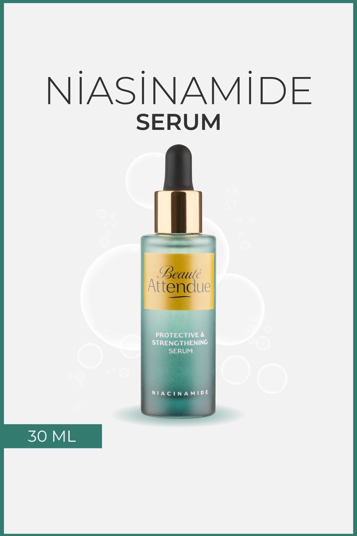 BEAUTE ATTENDUE Niasinamide, Cilt Bariyeri Güçlendirici, Gözenek Sıkılaştırıcı, Serum