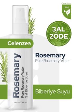 Celenzea Saf Biberiye Suyu Hızlı Saç Uzatma & Dökülme Karşıtı %100 Saf Doğal Rosemary Water 100ml